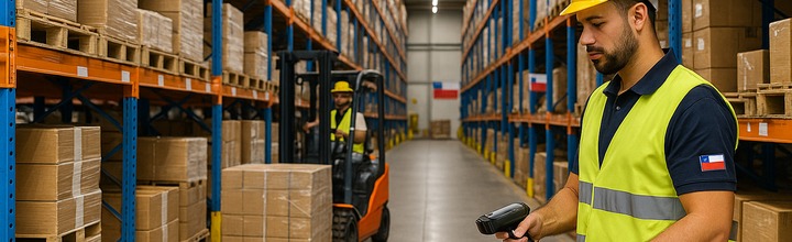 Equipo de startup logística chilena analizando tablero de entregas y niveles de servicio