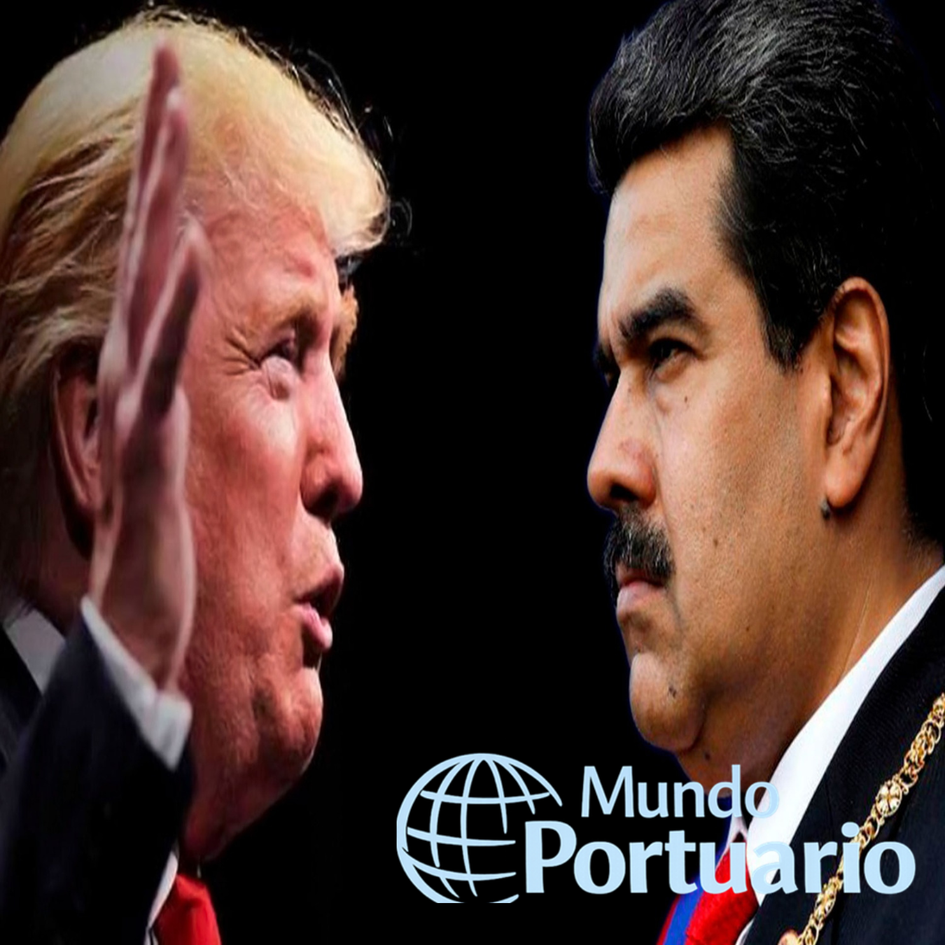 Canal de Panamá con portacontenedores en tránsito y enfoque en riesgo geopolítico en el Caribe