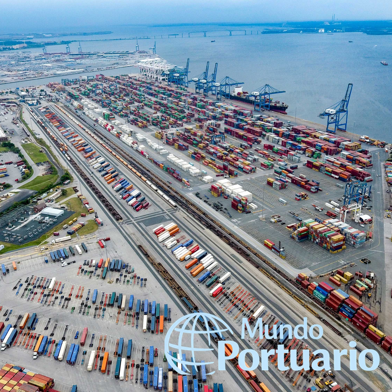 récord recaladas Baltimore 2025: terminal de carga y contenedores en el Puerto de Baltimore