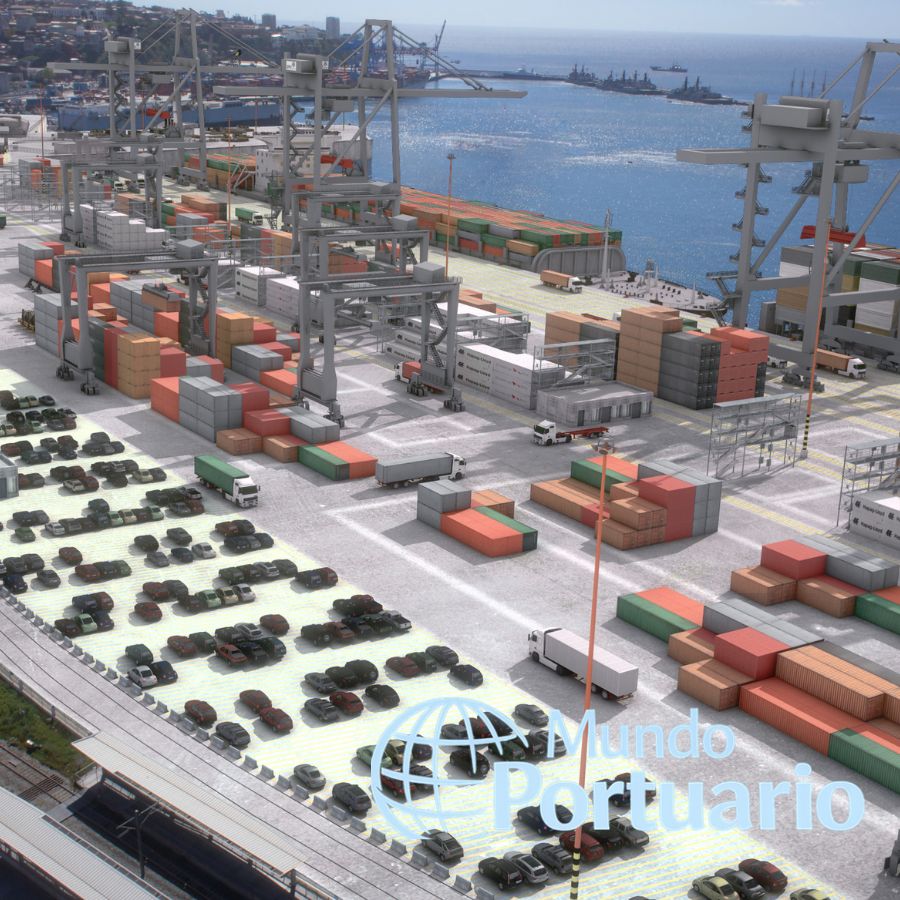 Grúas y frente portuario del Puerto de Valparaíso ante debate por ampliación