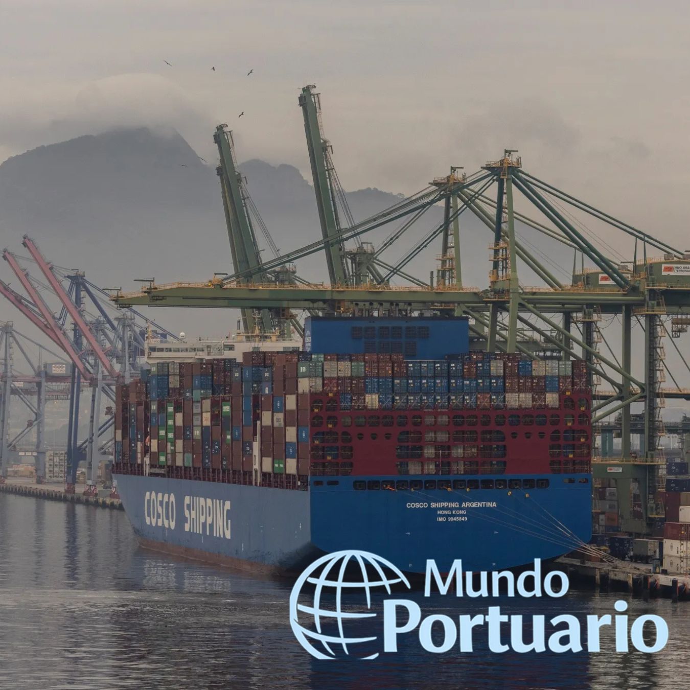 Puerto de Río de Janeiro: buques en muelle y operación portuaria en la bahía