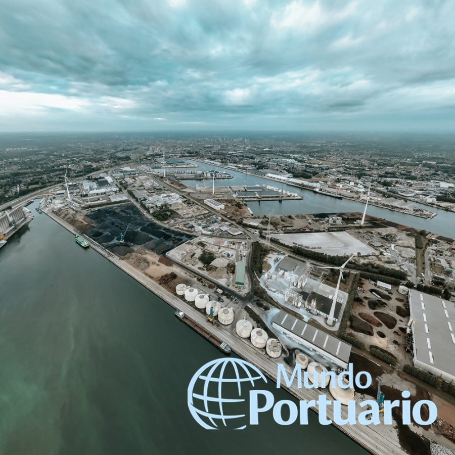 Vista del sector de Gante en North Sea Port bajo nuevo Plan Argos de seguridad