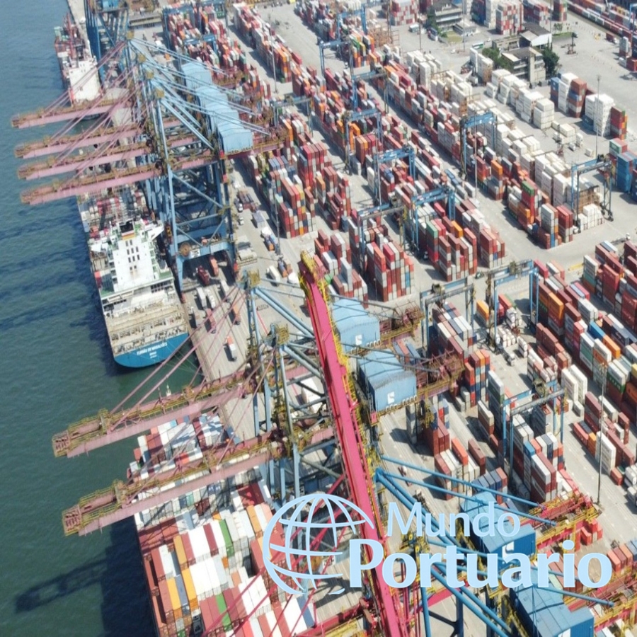 Puerto de Santos con terminales de contenedores operando tras récord de 452 mil TEU en febrero